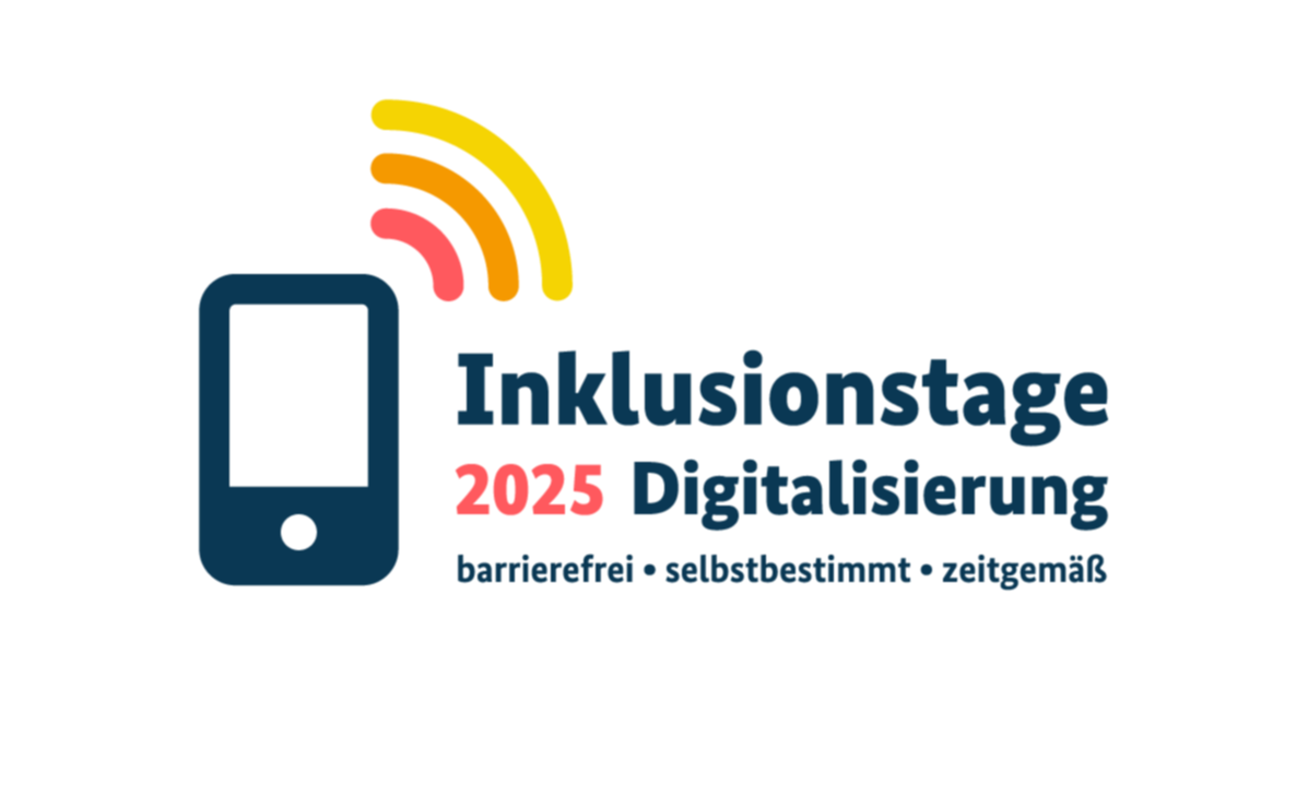 Logo der Inklusionstage 2025 Digitalisierung (barrierefrei, selbstbestimmt, zeitgemäß)