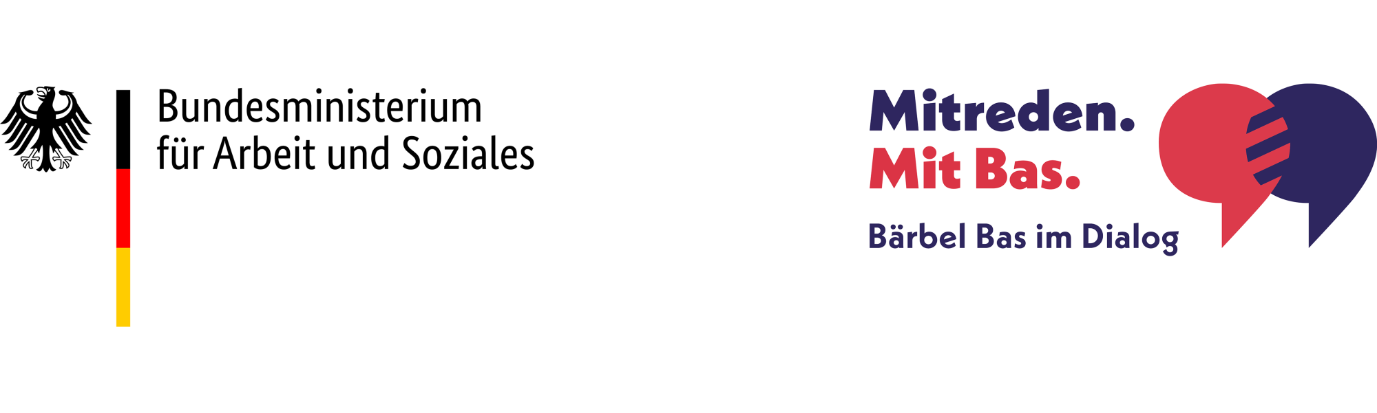 Logo vom BMAS und der Veranstaltung